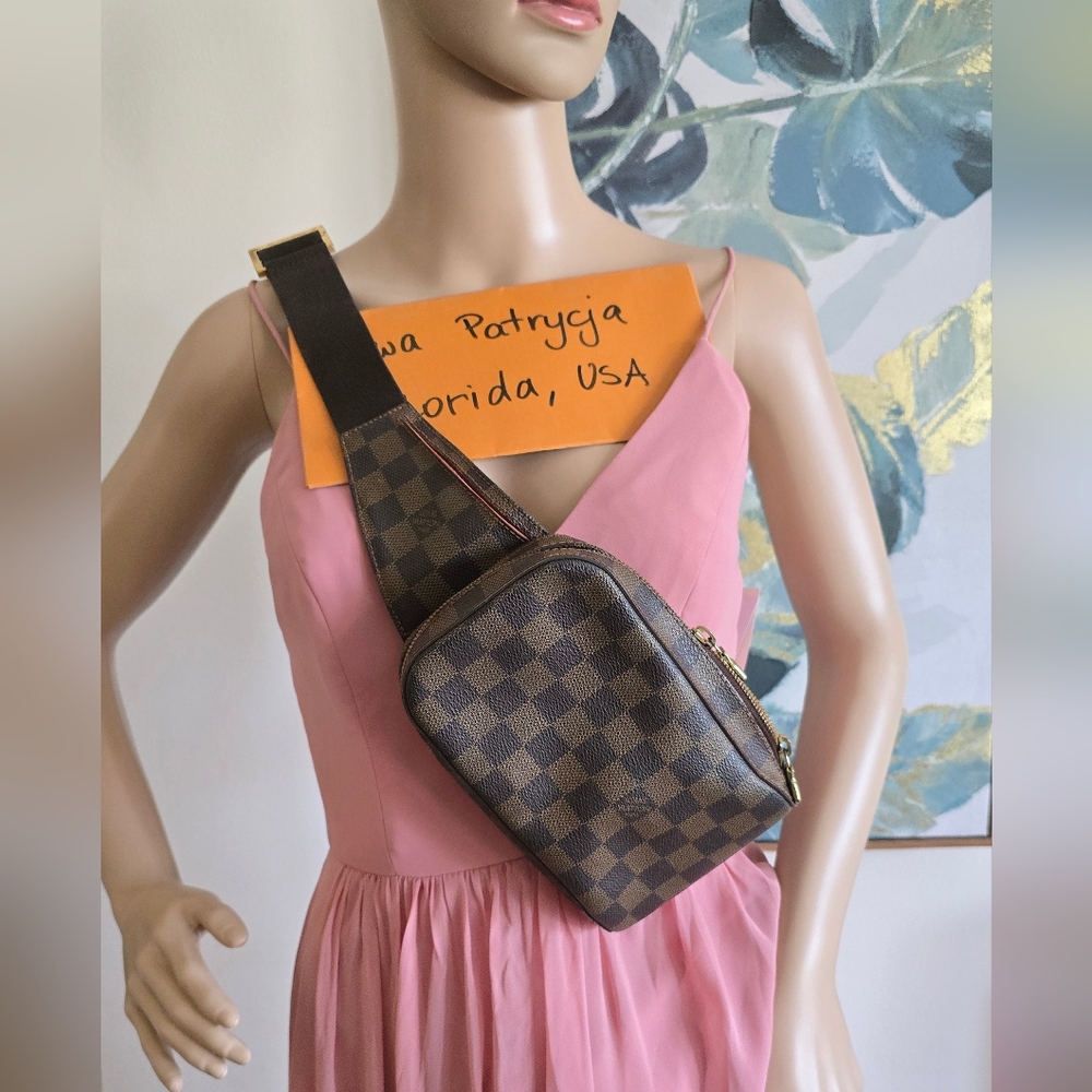 Louis Vuitton Geronimos bumbag sling bag damier ebene Geranimos